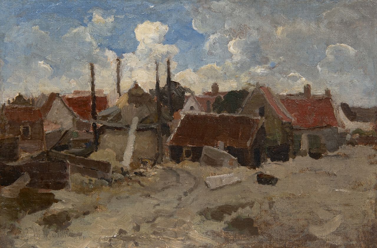 Munthe G.A.L. | Gerhard Arij Ludwig 'Morgenstjerne' Munthe | Schilderijen te koop aangeboden | Noordwijk gezien vanaf het duin, olieverf op doek op paneel 33,4 x 50,5 cm, gesigneerd linksonder Munthe G.A.L. | Gerhard Arij Ludwig 'Morgenstjerne' Munthe | Schilderijen te koop aangeboden | Noordwijk gezien vanaf het duin, olieverf op doek op paneel 33,4 x 50,5 cm, gesigneerd linksonder