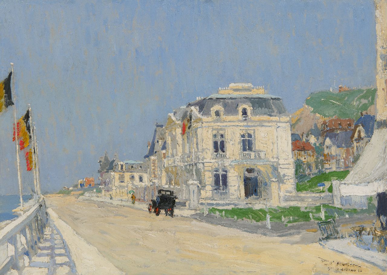 Mathieu P.  | Paul Mathieu, Boulevard van Sainte-Adresse, Frankrijk, olieverf op paneel 39,7 x 55,0 cm, gesigneerd rechtsonder en gedateerd '16