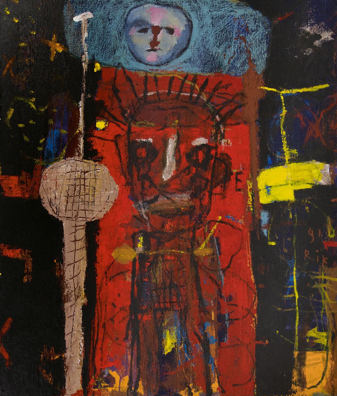 Iersel R. van | Rik van Iersel | Schilderijen te koop aangeboden | Zonder titel, olieverf op doek 99,8 x 85,2 cm, gesigneerd rechts van het midden en gedateerd '91, zonder lijst Iersel R. van | Rik van Iersel | Schilderijen te koop aangeboden | Zonder titel, olieverf op doek 99,8 x 85,2 cm, gesigneerd rechts van het midden en gedateerd '91, zonder lijst
