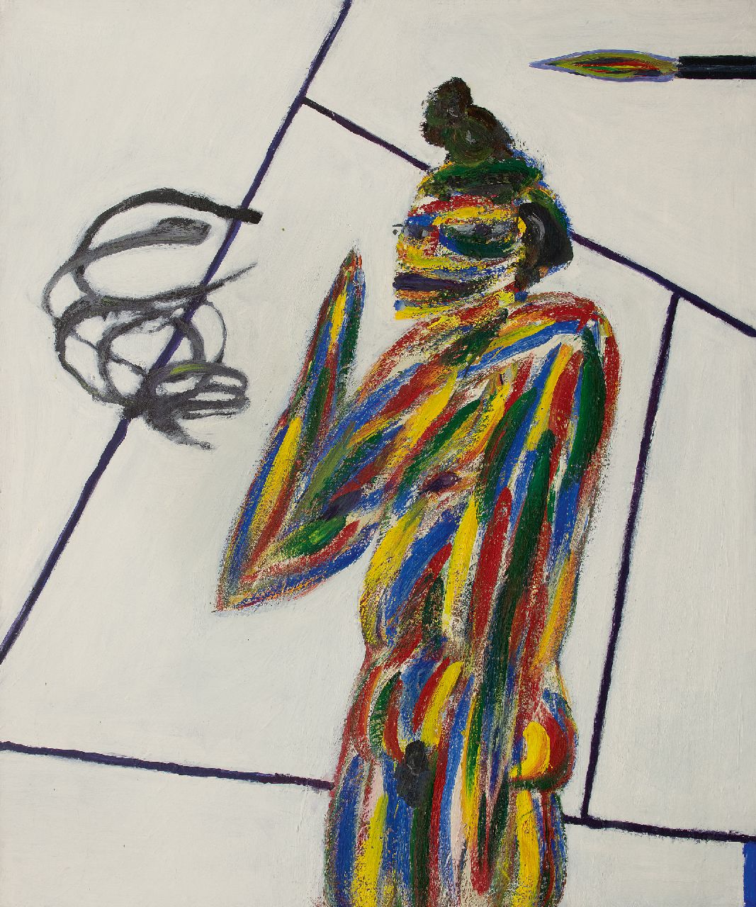 Freijmuth A.  | Alphons Freijmuth | Schilderijen te koop aangeboden | Johanna, olieverf op doek 128,0 x 100,2 cm, gesigneerd verso en te dateren 2000