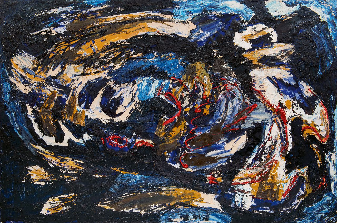 Hunziker F.  | Frieda Hunziker, Donkere Golf, olieverf op doek 100,2 x 150,3 cm, te dateren 1963