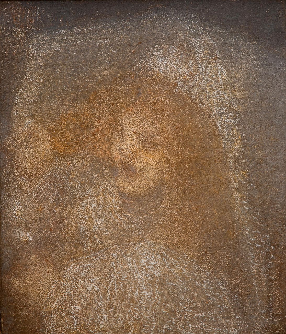 Maris M. | Matthijs Maris | Schilderijen te koop aangeboden | Meisje met bruidssluier, olieverf op doek 66,5 x 57,5 cm, te dateren ca. 1905-1915 Maris M. | Matthijs Maris | Schilderijen te koop aangeboden | Meisje met bruidssluier, olieverf op doek 66,5 x 57,5 cm, te dateren ca. 1905-1915