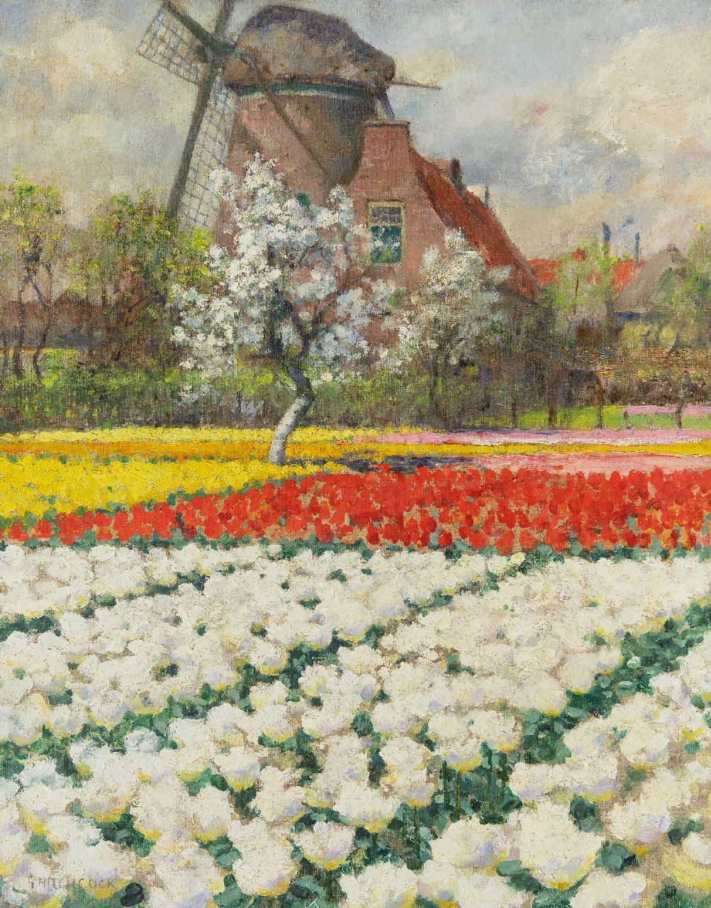 George Hitchcock | Double White Tulips, Egmond aan den Hoef, olieverf op doek, 55,7 x 43,8 cm, gesigneerd l.o. George Hitchcock | Double White Tulips, Egmond aan den Hoef, olieverf op doek, 55,7 x 43,8 cm, gesigneerd l.o.