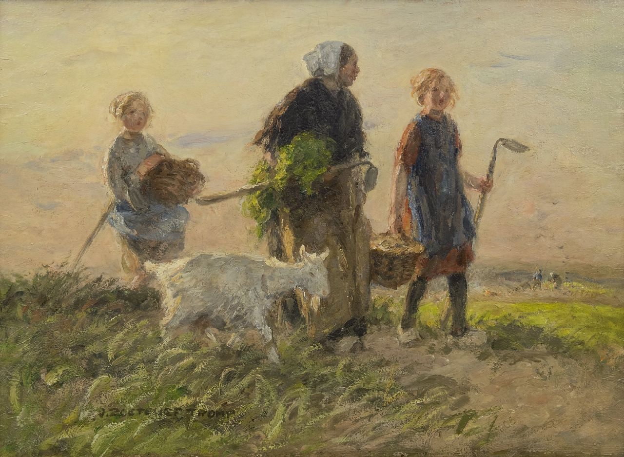 Zoetelief Tromp J.  | Johannes 'Jan' Zoetelief Tromp | Schilderijen te koop aangeboden | Huiswaarts, olieverf op doek 40,7 x 56,7 cm, gesigneerd linksonder