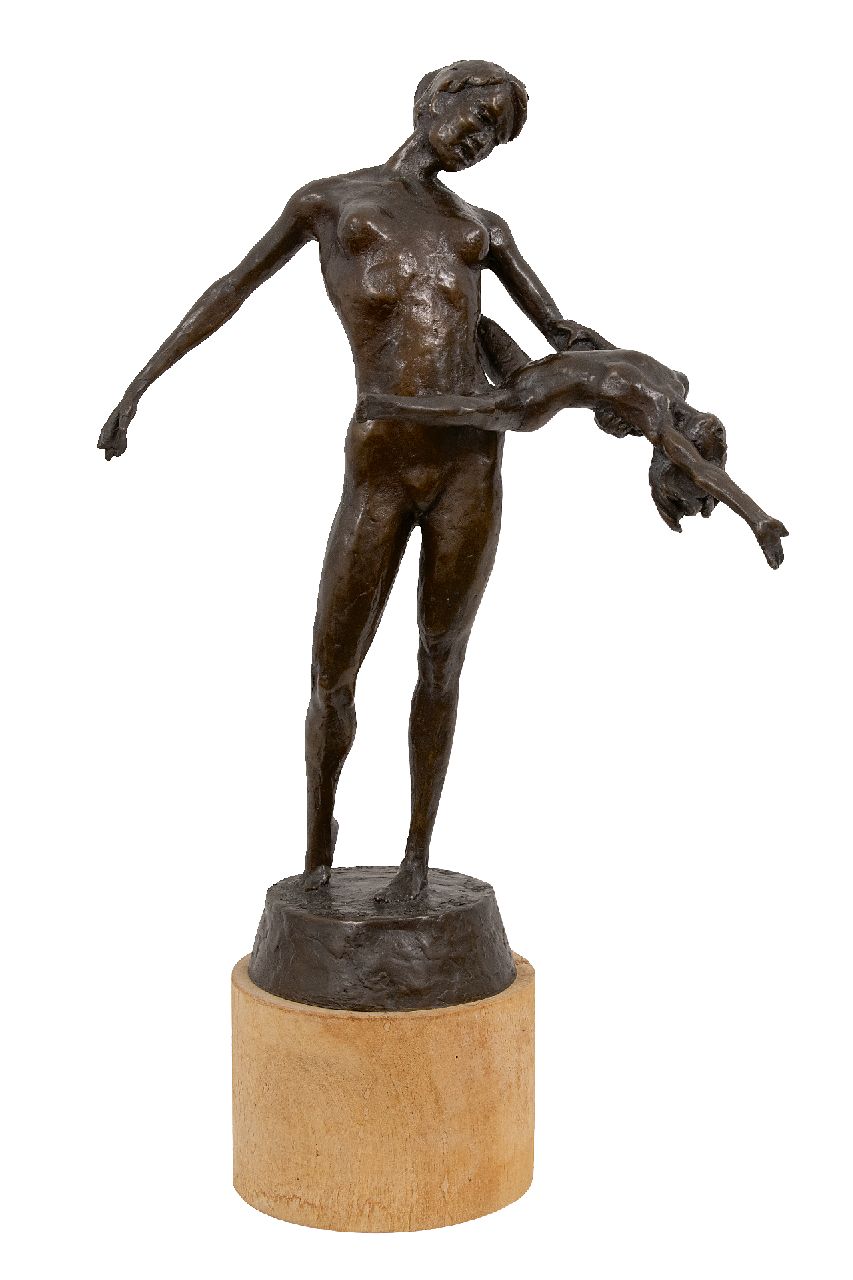 Verkade K. | Korstiaan 'Kees' Verkade | Beelden en objecten te koop aangeboden | Joie Exuberante II, brons 51,5 x 31,0 cm, gesigneerd op de basis en gedateerd 2007 Verkade K. | Korstiaan 'Kees' Verkade | Beelden en objecten te koop aangeboden | Joie Exuberante II, brons 51,5 x 31,0 cm, gesigneerd op de basis en gedateerd 2007