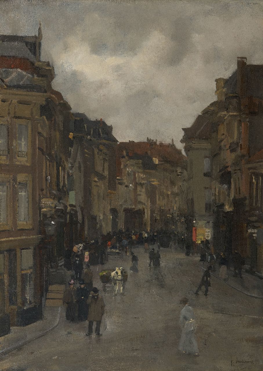 Arntzenius P.F.N.J.  | Pieter Florentius Nicolaas Jacobus 'Floris' Arntzenius | Schilderijen te koop aangeboden | Stadsgezicht, Den Haag, olieverf op doek 36,5 x 50,9 cm, gesigneerd rechtsonder