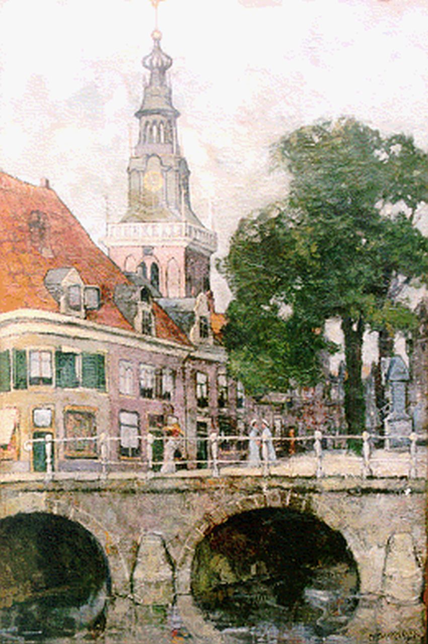 Dankmeijer C.B. | Carel Bernardus 'Charles' Dankmeijer, Stadsgezicht van Alkmaar, olieverf op doek 60,2 x 40,4 cm, gesigneerd rechtsonder Dankmeijer C.B. | Carel Bernardus 'Charles' Dankmeijer, Stadsgezicht van Alkmaar, olieverf op doek 60,2 x 40,4 cm, gesigneerd rechtsonder