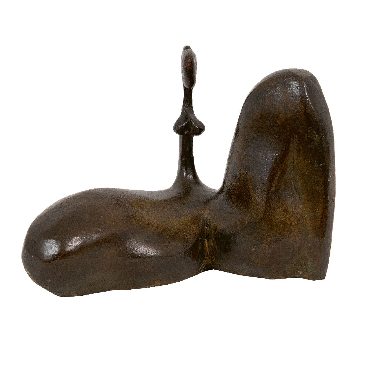 Alvarez-Laveron E.  | Elena Alvarez-Laveron | Beelden en objecten te koop aangeboden | Vrouwenfiguur, brons 13,6 x 16,6 cm