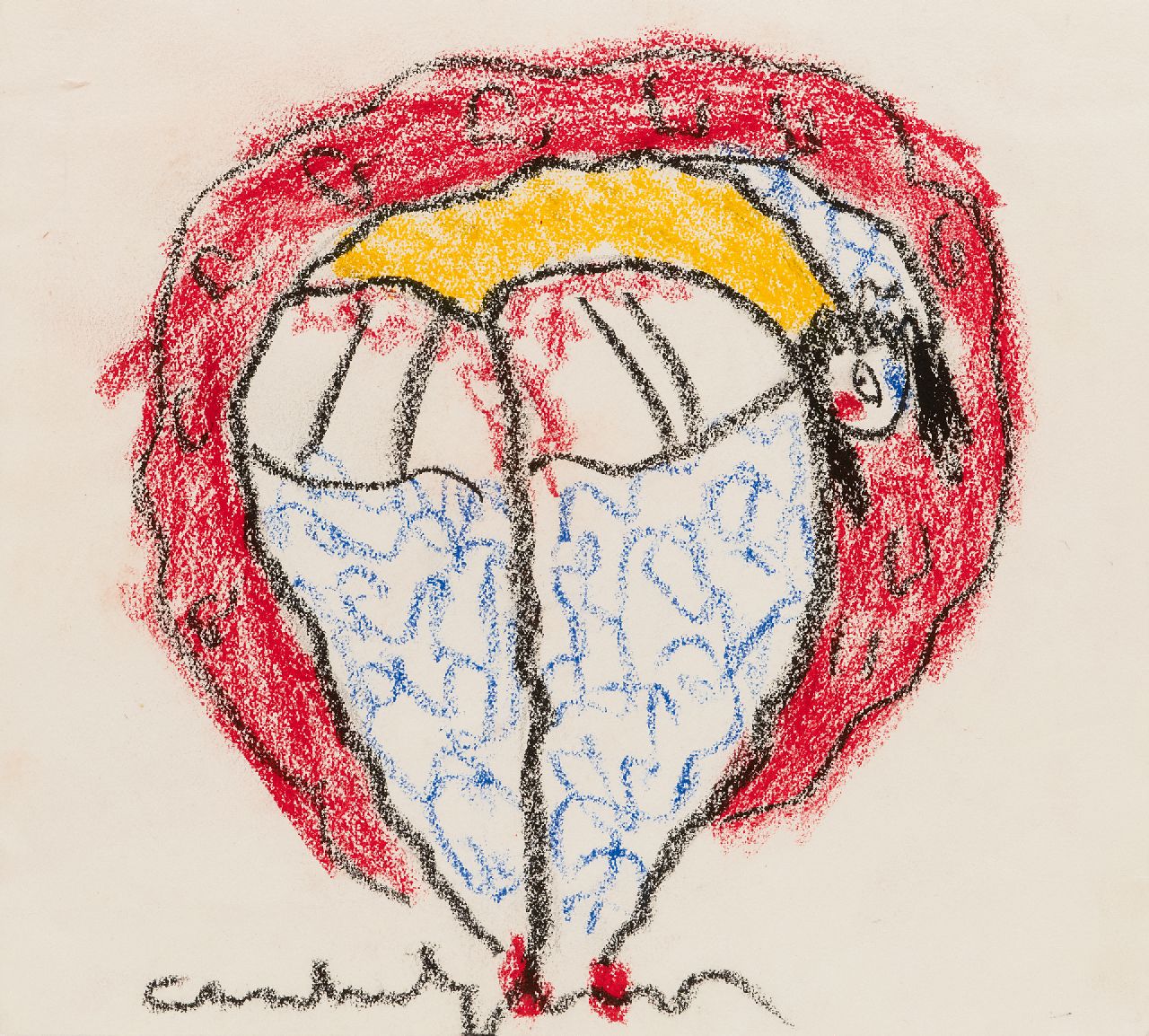Heyboer A. | Anton Heyboer | Aquarellen en tekeningen te koop aangeboden | Danseres, krijt op papier 35,9 x 39,6 cm, gesigneerd middenonder Heyboer A. | Anton Heyboer | Aquarellen en tekeningen te koop aangeboden | Danseres, krijt op papier 35,9 x 39,6 cm, gesigneerd middenonder