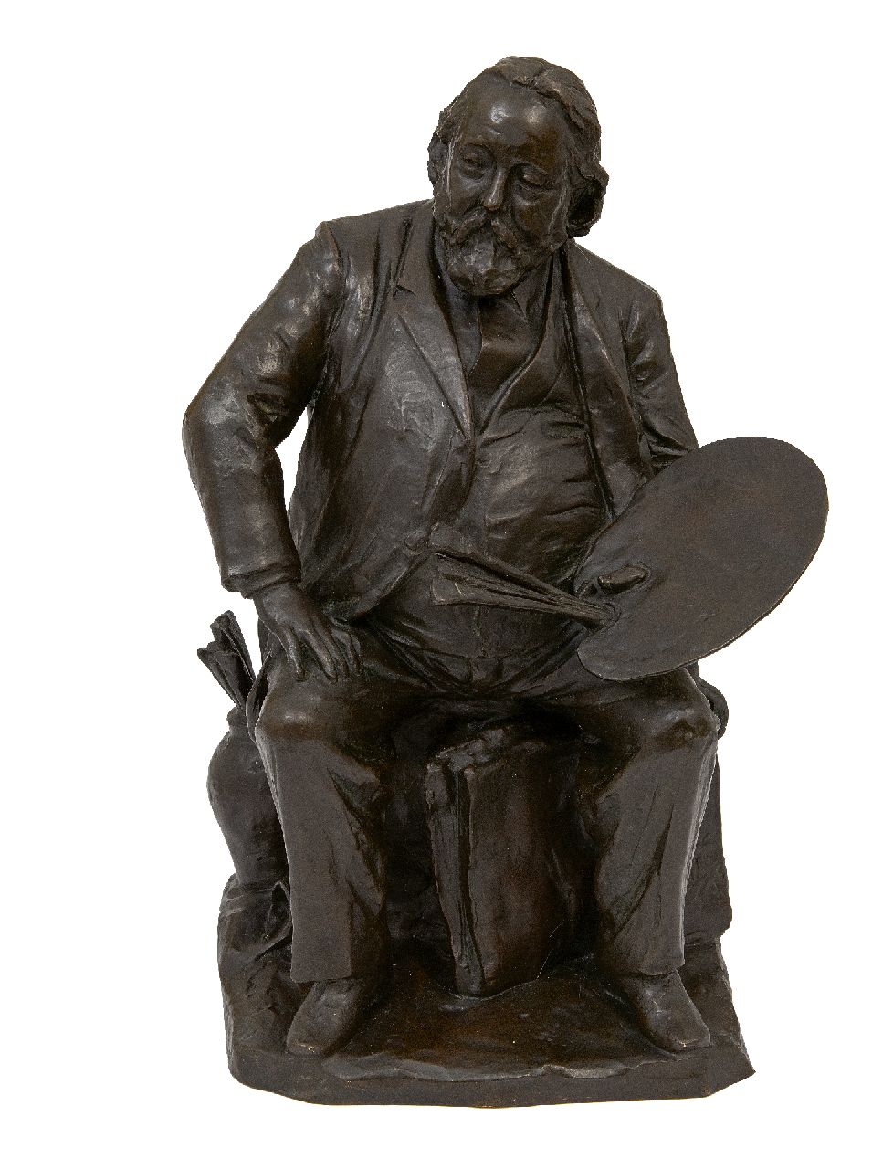 Odé A.W.M. | 'Arend' Willem Maurits Odé | Beelden en objecten te koop aangeboden | De schilder Jacob Maris, brons 43,0 x 28,0 cm, gesigneerd op de portfolio en gedateerd '95 Odé A.W.M. | 'Arend' Willem Maurits Odé | Beelden en objecten te koop aangeboden | De schilder Jacob Maris, brons 43,0 x 28,0 cm, gesigneerd op de portfolio en gedateerd '95