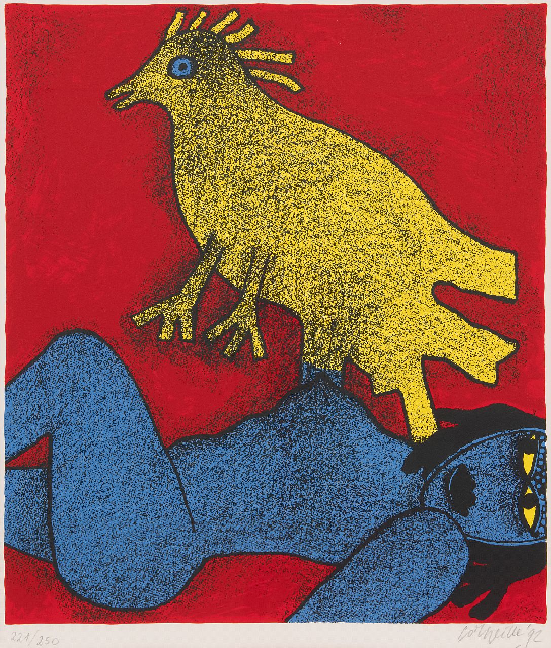 Corneille ('Corneille' Guillaume Beverloo) | Corneille ('Corneille' Guillaume Beverloo) | Grafiek te koop aangeboden | Magic Africaine, litho op papier 54,4 x 45,7 cm, gesigneerd rechtsonder (in potlood) en gedateerd '92 (in potlood) Corneille ('Corneille' Guillaume Beverloo) | Corneille ('Corneille' Guillaume Beverloo) | Grafiek te koop aangeboden | Magic Africaine, litho op papier 54,4 x 45,7 cm, gesigneerd rechtsonder (in potlood) en gedateerd '92 (in potlood)