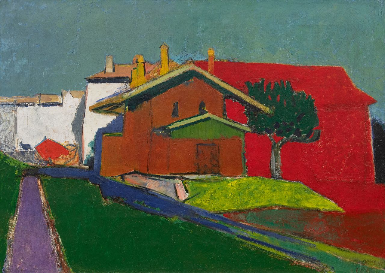 Wim Oepts | Paysage, olieverf op doek, 45,9 x 65,1 cm, gesigneerd r.o. (tweemaal) en gedateerd '47