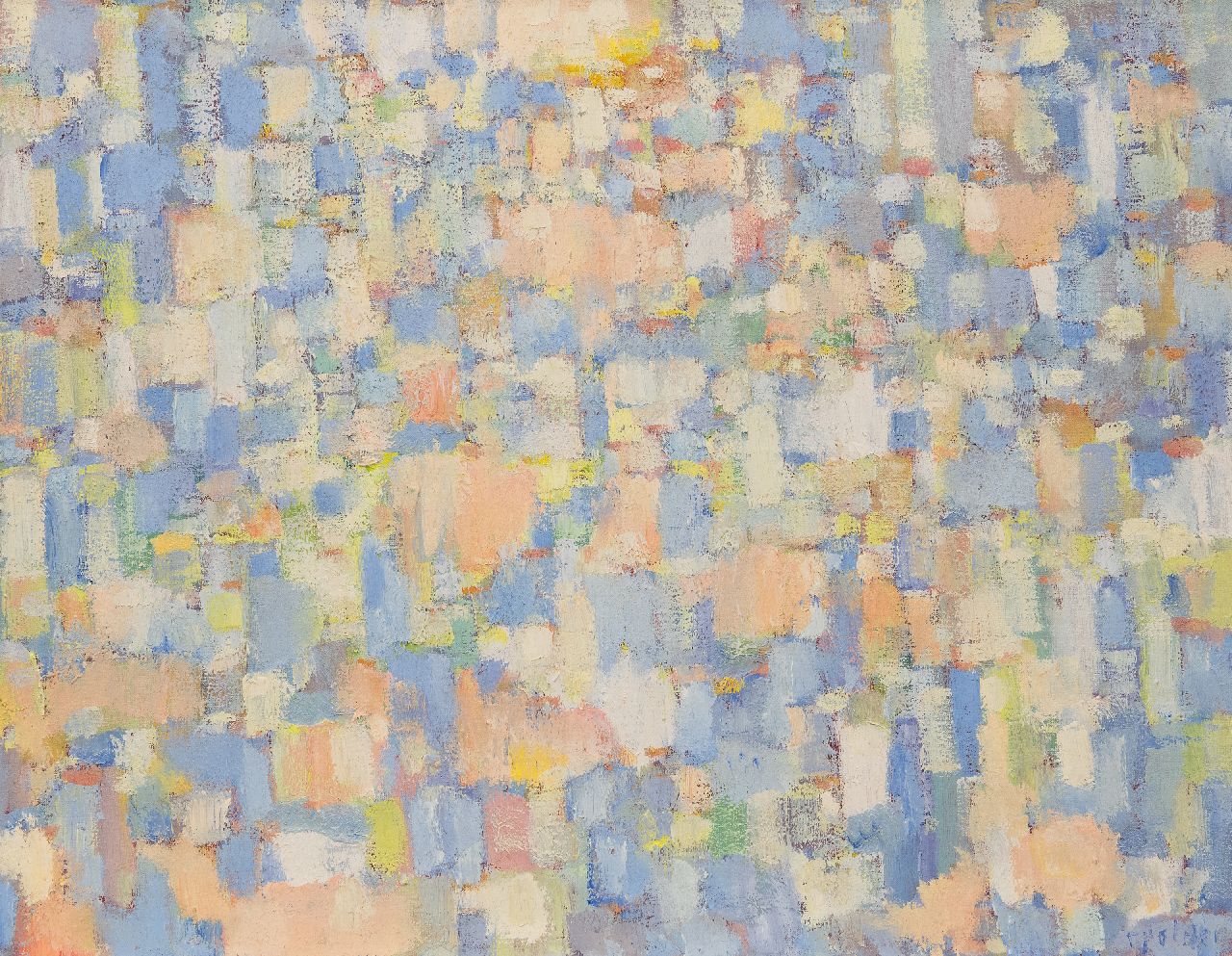 Polder R.C.G.  | Rudolph Christiaan Gerrit 'Rudi' Polder | Schilderijen te koop aangeboden | Zonder titel, olieverf op doek 70,4 x 90,2 cm, gesigneerd rechtsonder en ca 1967