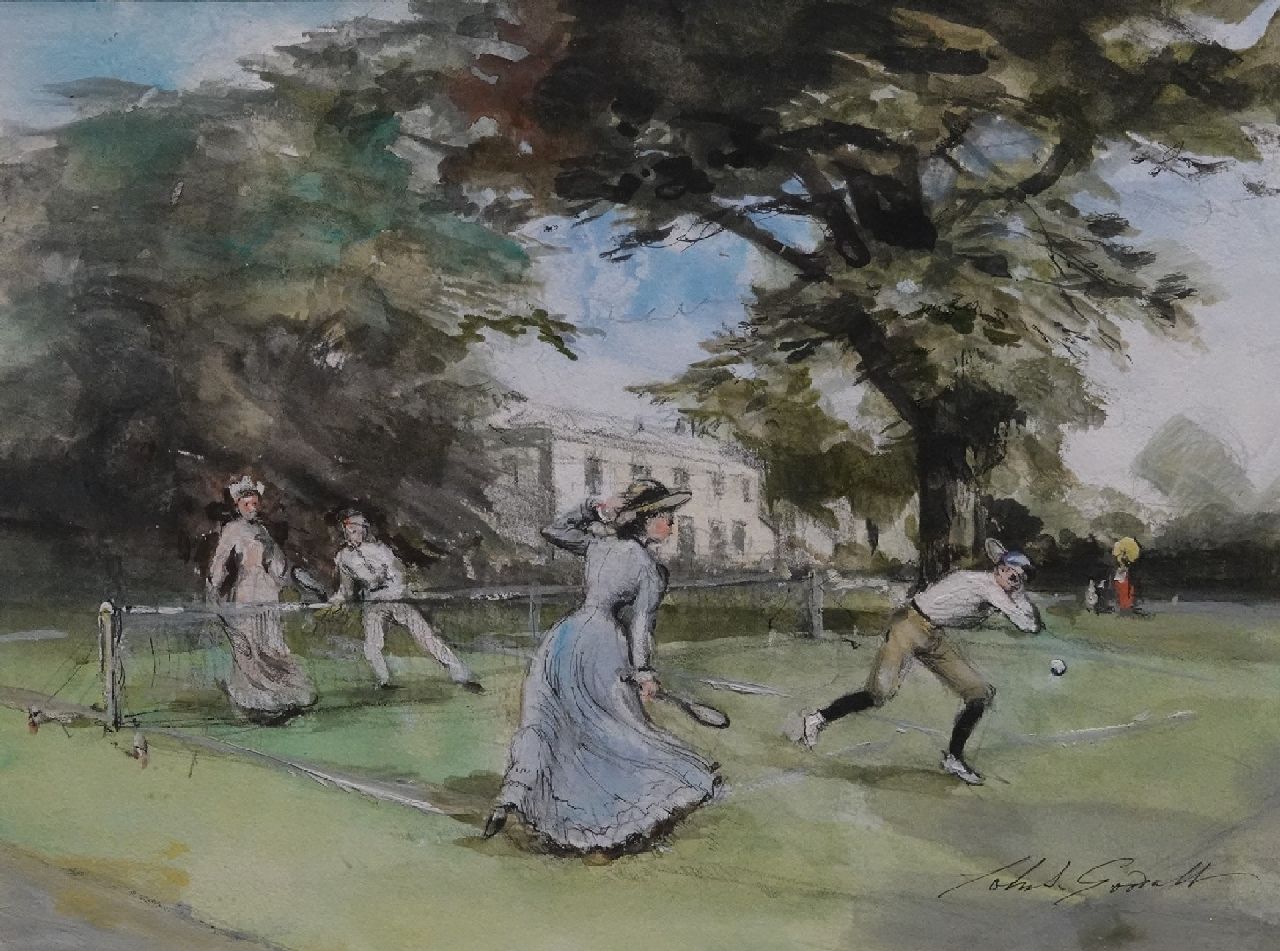 Goodall J.S. | John Strickland Goodall | Aquarellen en tekeningen te koop aangeboden | Een potje gemengd dubbel, inkt en aquarel op papier 21,4 x 28,3 cm, gesigneerd rechtsonder Goodall J.S. | John Strickland Goodall | Aquarellen en tekeningen te koop aangeboden | Een potje gemengd dubbel, inkt en aquarel op papier 21,4 x 28,3 cm, gesigneerd rechtsonder