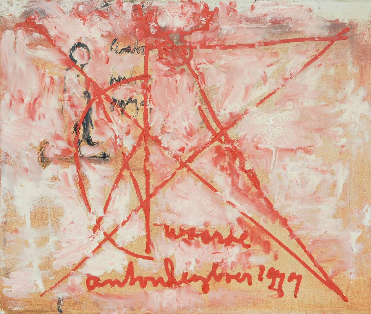 Heyboer A.  | Anton Heyboer | Schilderijen te koop aangeboden | Zonder titel, olieverf op doek 55,0 x 65,0 cm, gesigneerd middenonder en gedateerd 1977