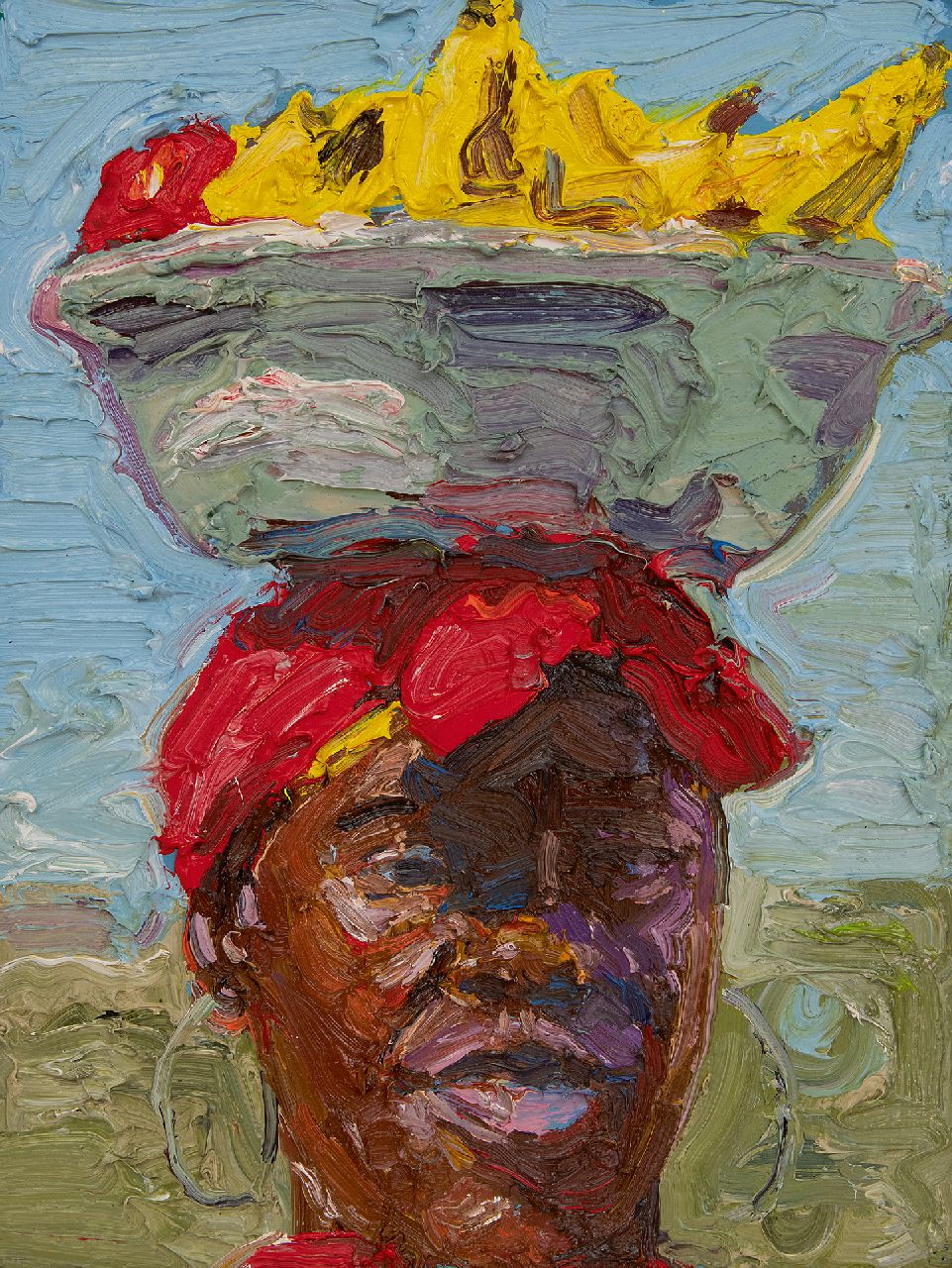 Blaaker C.H. | Carlos Henny Blaaker | Schilderijen te koop aangeboden | Lady from Cartagena, olieverf op paneel 41,8 x 31,7 cm, gesigneerd verso en verso gedateerd 2026 en 26 Blaaker C.H. | Carlos Henny Blaaker | Schilderijen te koop aangeboden | Lady from Cartagena, olieverf op paneel 41,8 x 31,7 cm, gesigneerd verso en verso gedateerd 2026 en 26