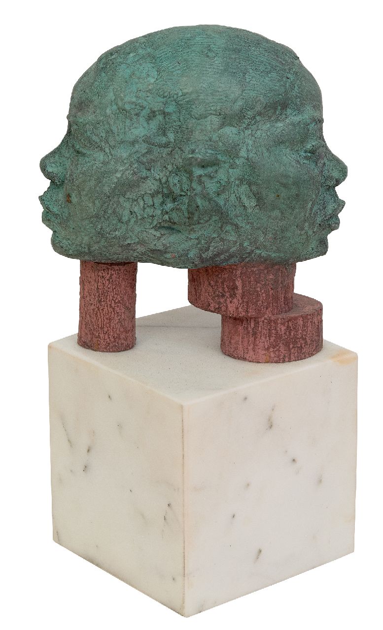 Blaaker C.H. | Carlos Henny Blaaker | Beelden en objecten te koop aangeboden | Dubbel portret, brons en marmer 17,5 x 16,0 cm Blaaker C.H. | Carlos Henny Blaaker | Beelden en objecten te koop aangeboden | Dubbel portret, brons en marmer 17,5 x 16,0 cm