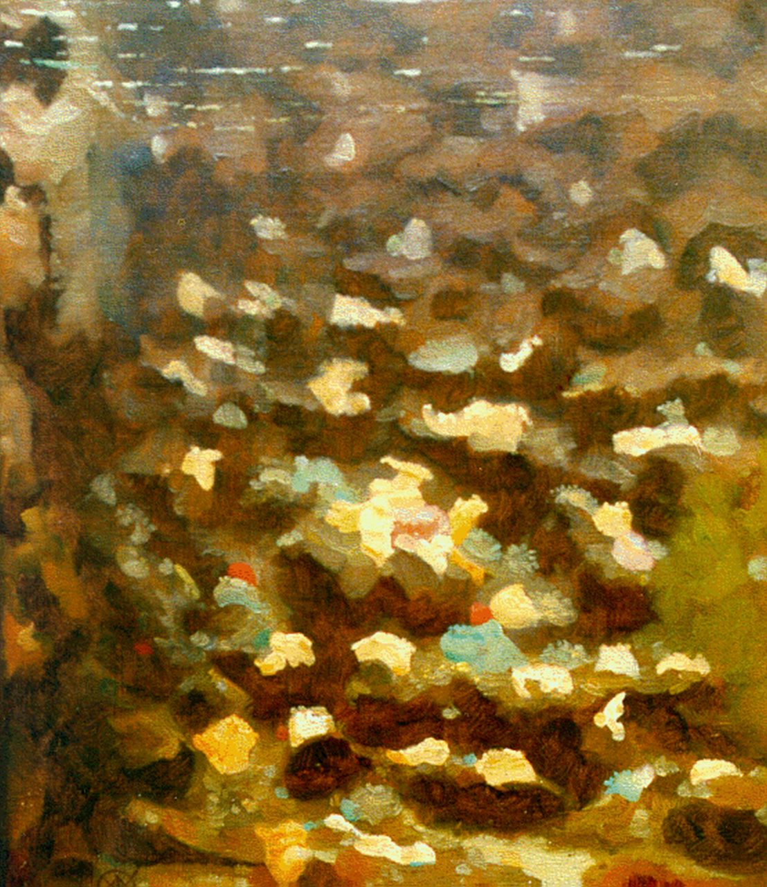 Dijsselhof G.W. | Gerrit Willem Dijsselhof, Zeeanemonen, olieverf op doek 23,8 x 20,3 cm, gesigneerd linksonder monogram Dijsselhof G.W. | Gerrit Willem Dijsselhof, Zeeanemonen, olieverf op doek 23,8 x 20,3 cm, gesigneerd linksonder monogram