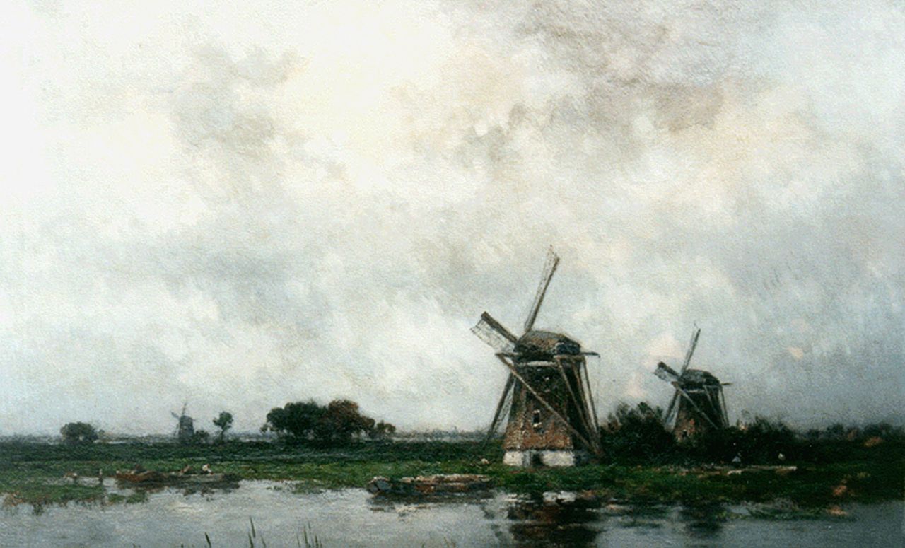 Rip W.C.  | 'Willem' Cornelis Rip, Molens bij Elshout, olieverf op doek 91,2 x 131,2 cm, gesigneerd rechtsonder