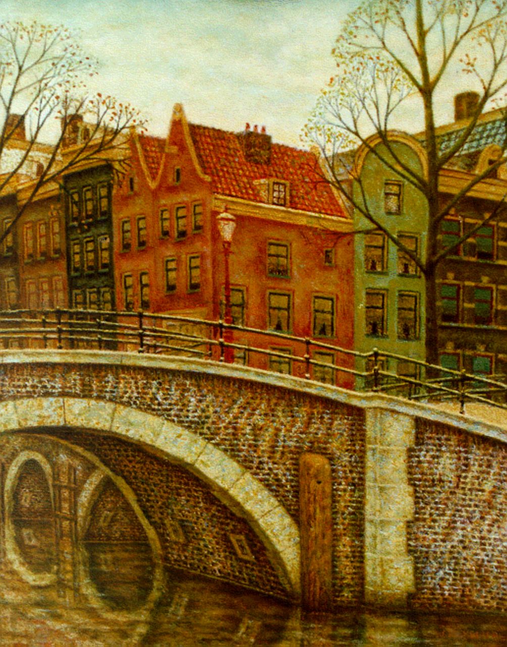 Meijer S. | Salomon 'Sal' Meijer, Amsterdamse gracht, olieverf op doek 39,0 x 31,7 cm, gesigneerd rechtsonder Meijer S. | Salomon 'Sal' Meijer, Amsterdamse gracht, olieverf op doek 39,0 x 31,7 cm, gesigneerd rechtsonder