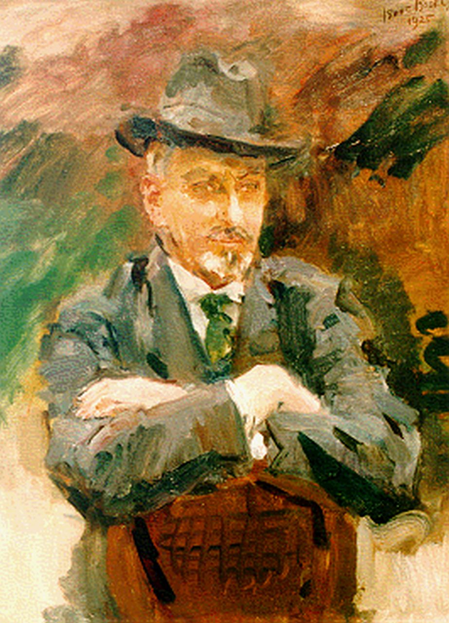 Israels I.L.  | 'Isaac' Lazarus Israels, Portret van J. Wolterbeek-Muller, olieverf op doek 79,0 x 60,5 cm, gesigneerd rechtsboven en gedateerd 1925