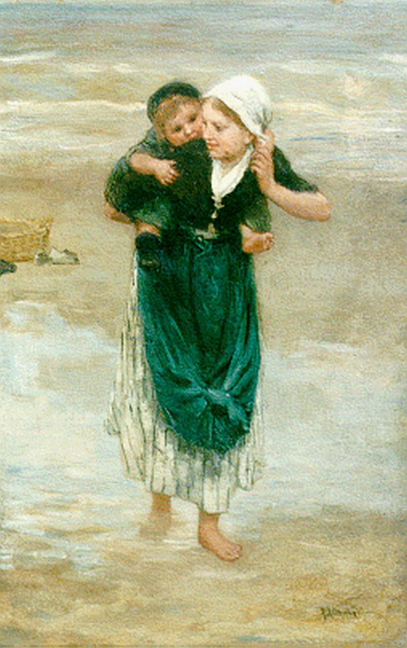 Blommers B.J. | Bernardus Johannes 'Bernard' Blommers, Op de rug, olieverf op doek 45,2 x 29,8 cm, gesigneerd rechtsonder Blommers B.J. | Bernardus Johannes 'Bernard' Blommers, Op de rug, olieverf op doek 45,2 x 29,8 cm, gesigneerd rechtsonder