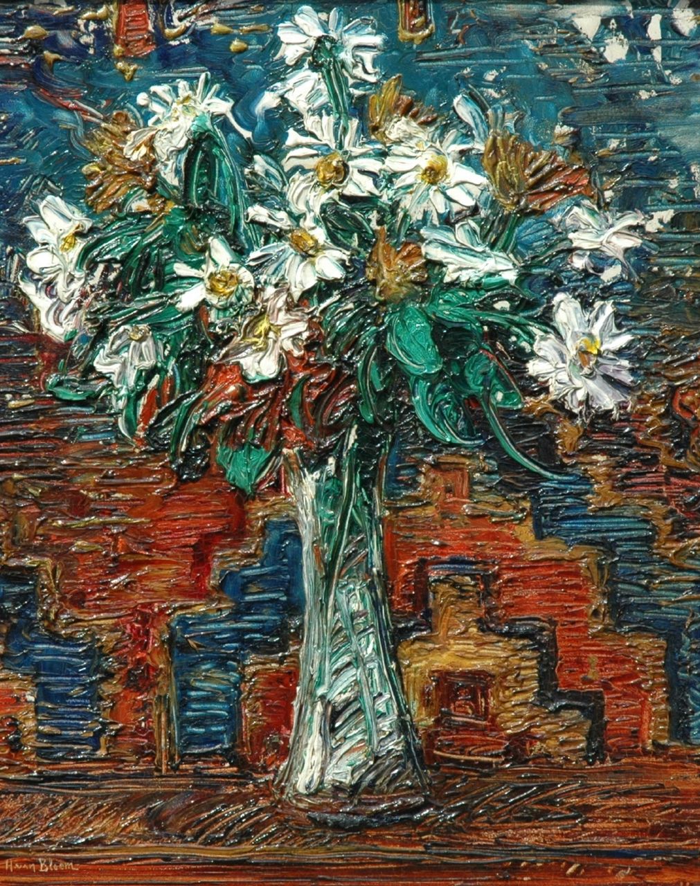 Bloem H. van | Hendrik van Bloem | Schilderijen te koop aangeboden | Bloemstilleven, olieverf op paneel 39,8 x 32,0 cm, gesigneerd linksonder Bloem H. van | Hendrik van Bloem | Schilderijen te koop aangeboden | Bloemstilleven, olieverf op paneel 39,8 x 32,0 cm, gesigneerd linksonder