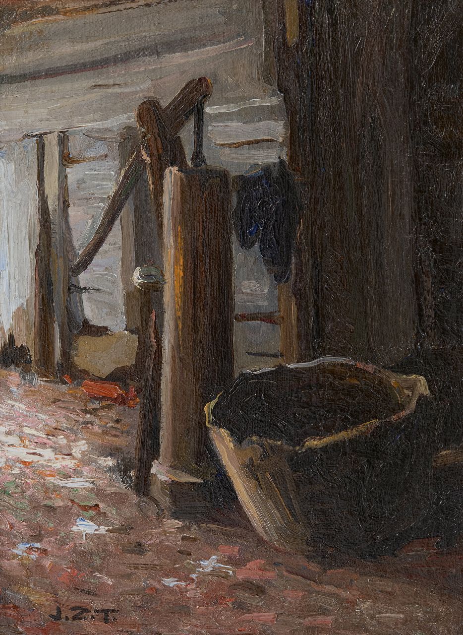 Zoetelief Tromp J. | Johannes 'Jan' Zoetelief Tromp, Waterpomp, olieverf op doek op karton 31,0 x 23,1 cm, gesigneerd linksonder ini Zoetelief Tromp J. | Johannes 'Jan' Zoetelief Tromp, Waterpomp, olieverf op doek op karton 31,0 x 23,1 cm, gesigneerd linksonder ini