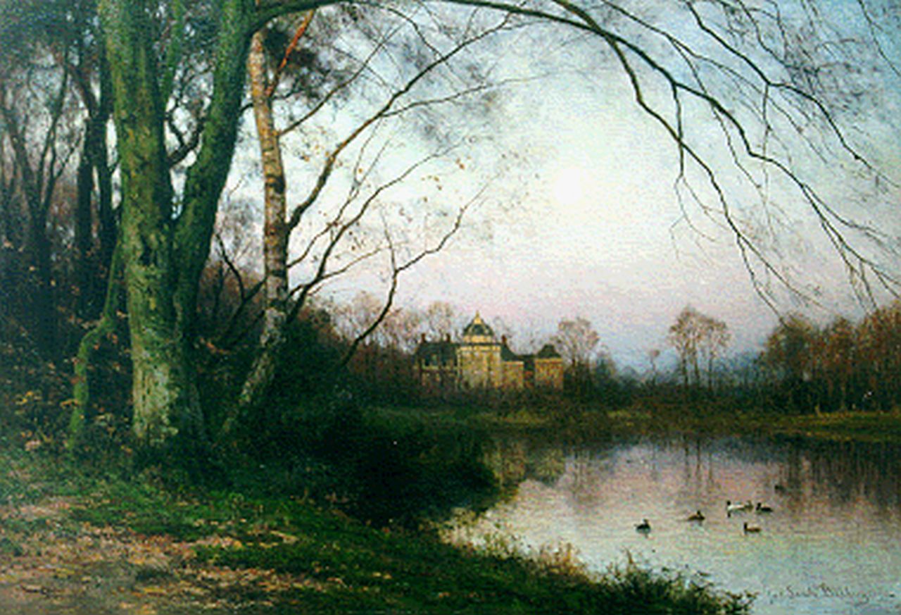 Sande Bakhuyzen J.J. van de | Julius Jacobus van de Sande Bakhuyzen, Het Haagse Bos met Huis ten Bosch, olieverf op doek 70,2 x 104,1 cm, gesigneerd rechtsonder Sande Bakhuyzen J.J. van de | Julius Jacobus van de Sande Bakhuyzen, Het Haagse Bos met Huis ten Bosch, olieverf op doek 70,2 x 104,1 cm, gesigneerd rechtsonder