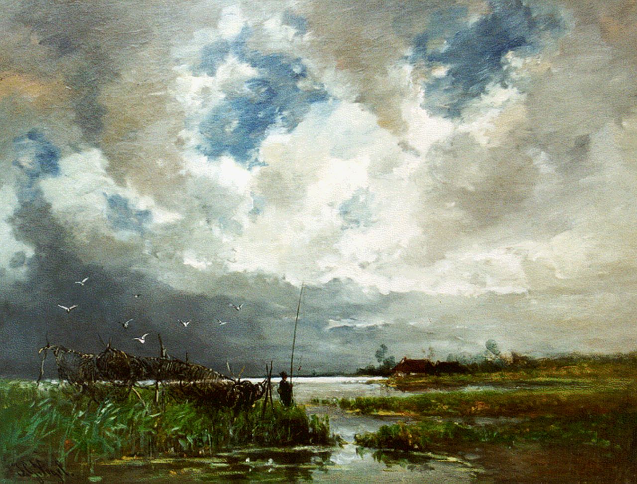 Vogel J.G. | Johannes Gijsbert Vogel, Eldorado voor visschers, olieverf op doek 72,7 x 97,2 cm, gesigneerd linksonder Vogel J.G. | Johannes Gijsbert Vogel, Eldorado voor visschers, olieverf op doek 72,7 x 97,2 cm, gesigneerd linksonder