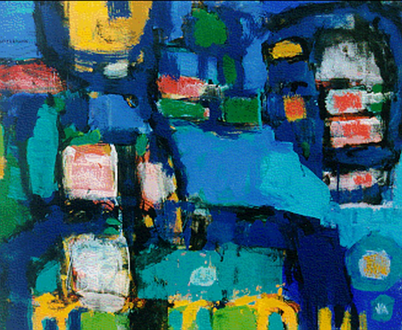 Battermann J.  | Johannes 'Jan' Battermann, Land, gouache op papier 56,0 x 66,0 cm, gesigneerd linksboven