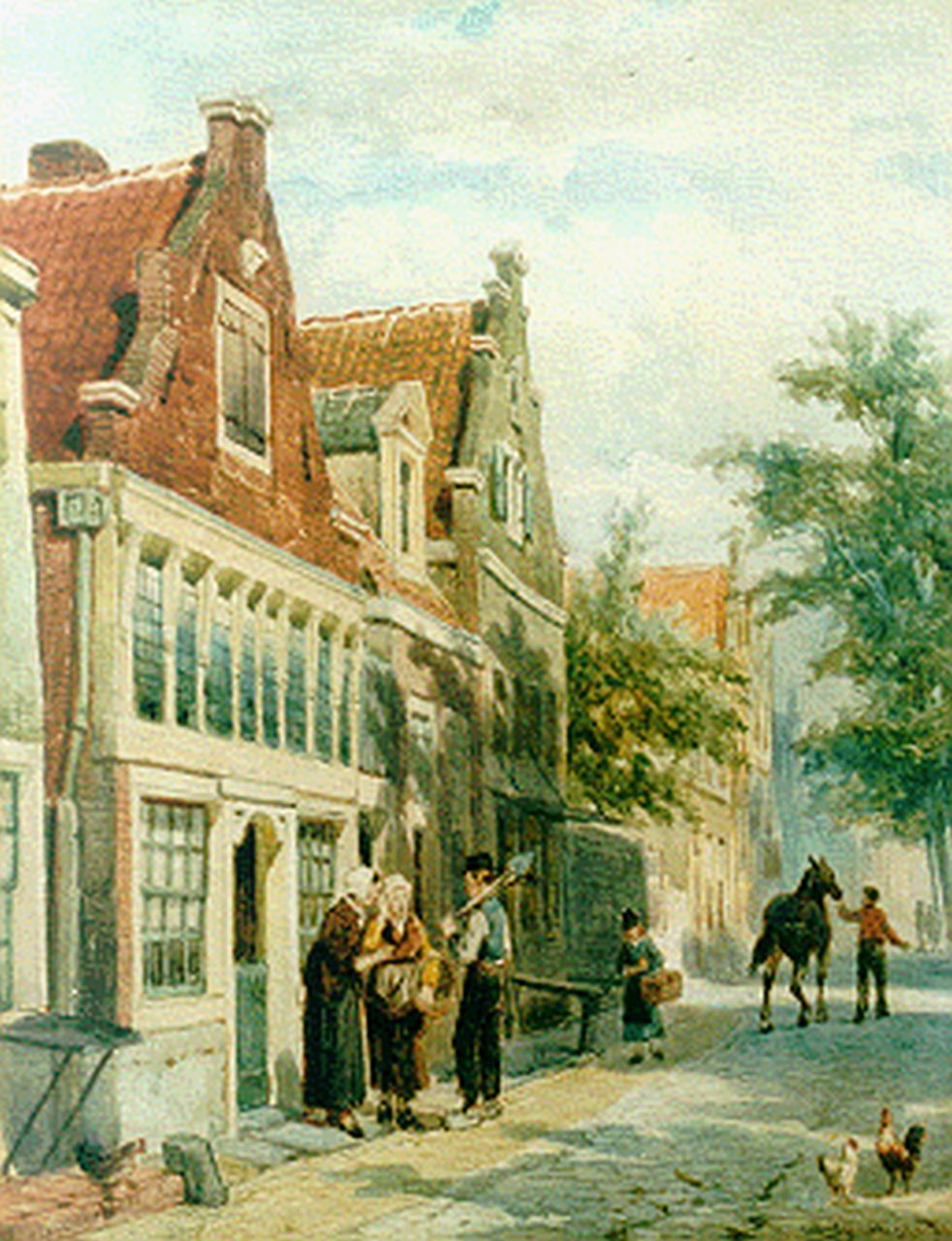 Springer C. | Cornelis Springer, Gezicht op de Zuiderhavendijk te Enkhuizen, aquarel op papier 27,4 x 21,3 cm, gesigneerd rechtsonder en gedateerd '86 Springer C. | Cornelis Springer, Gezicht op de Zuiderhavendijk te Enkhuizen, aquarel op papier 27,4 x 21,3 cm, gesigneerd rechtsonder en gedateerd '86