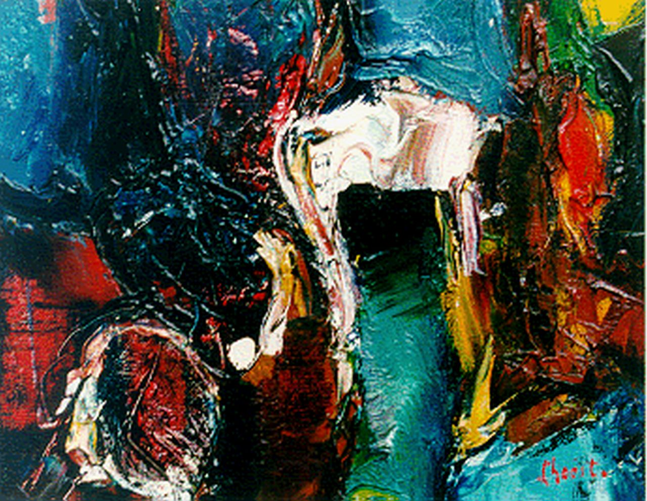 L'Hoëst E. | Engelbert L'Hoëst, Compositie, olieverf op paneel 17,3 x 22,3 cm, gesigneerd rechtsonder en te dateren ca. '49 L'Hoëst E. | Engelbert L'Hoëst, Compositie, olieverf op paneel 17,3 x 22,3 cm, gesigneerd rechtsonder en te dateren ca. '49