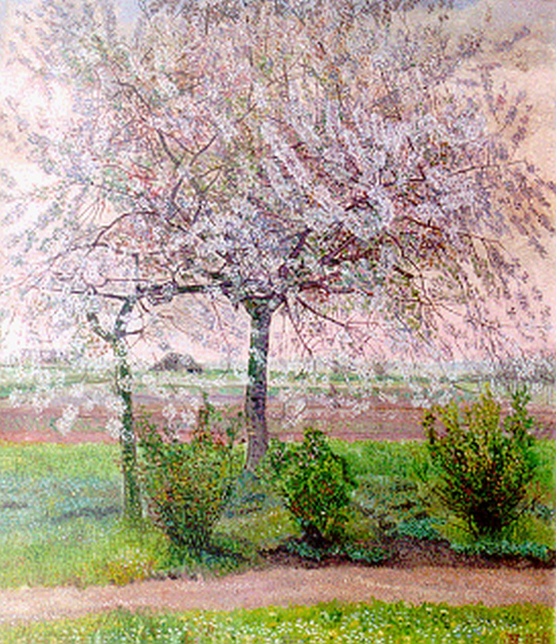 Nieweg J. | Jakob Nieweg, Bloesemboom, olieverf op doek 70,3 x 60,2 cm, gesigneerd linksonder monogram en gedateerd 1926 Nieweg J. | Jakob Nieweg, Bloesemboom, olieverf op doek 70,3 x 60,2 cm, gesigneerd linksonder monogram en gedateerd 1926
