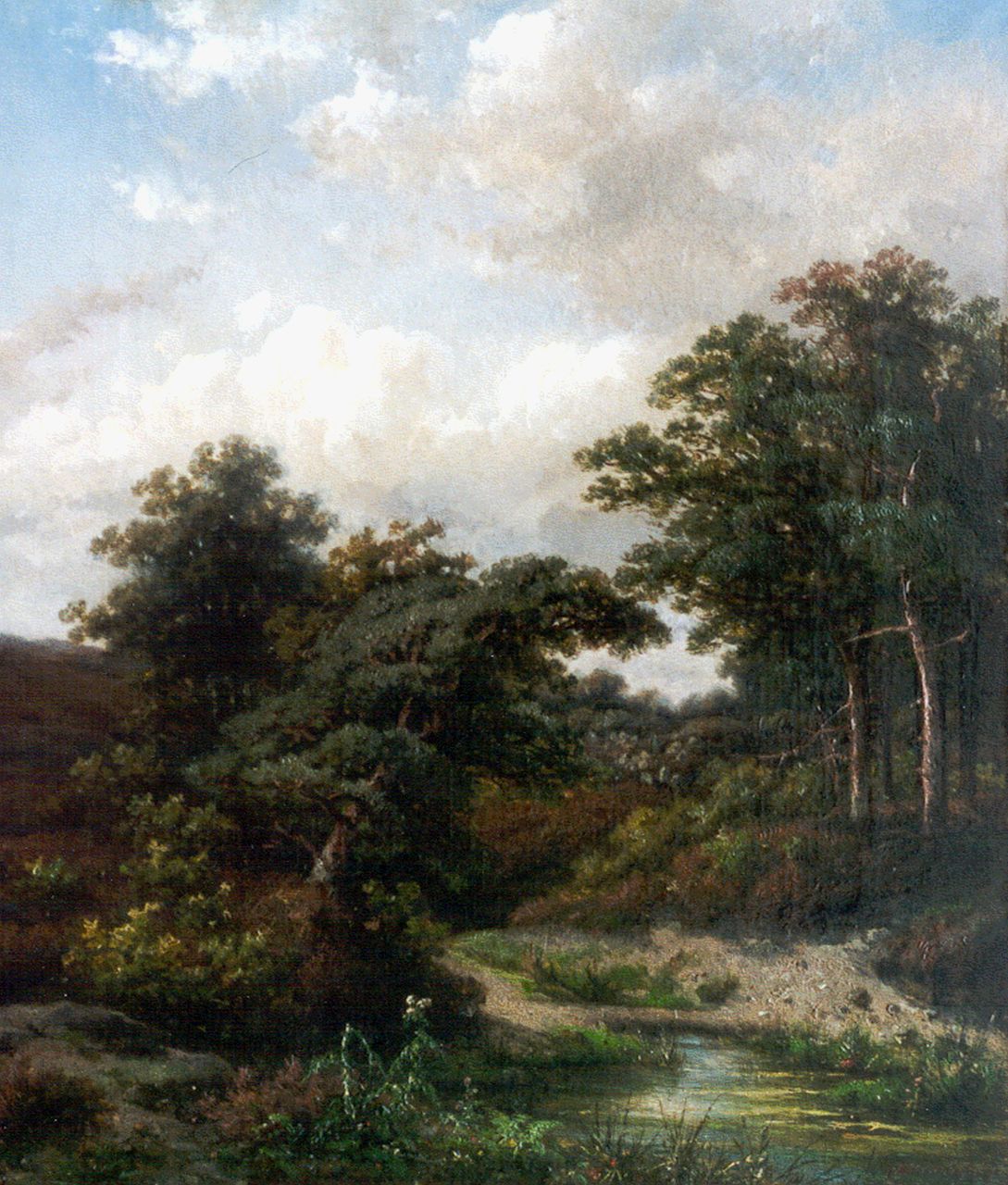 Meiners C.H. | Claas Hendrik Meiners, Beekje in het bos bij Oosterbeek, olieverf op doek 39,2 x 33,7 cm, gesigneerd rechtsonder Meiners C.H. | Claas Hendrik Meiners, Beekje in het bos bij Oosterbeek, olieverf op doek 39,2 x 33,7 cm, gesigneerd rechtsonder