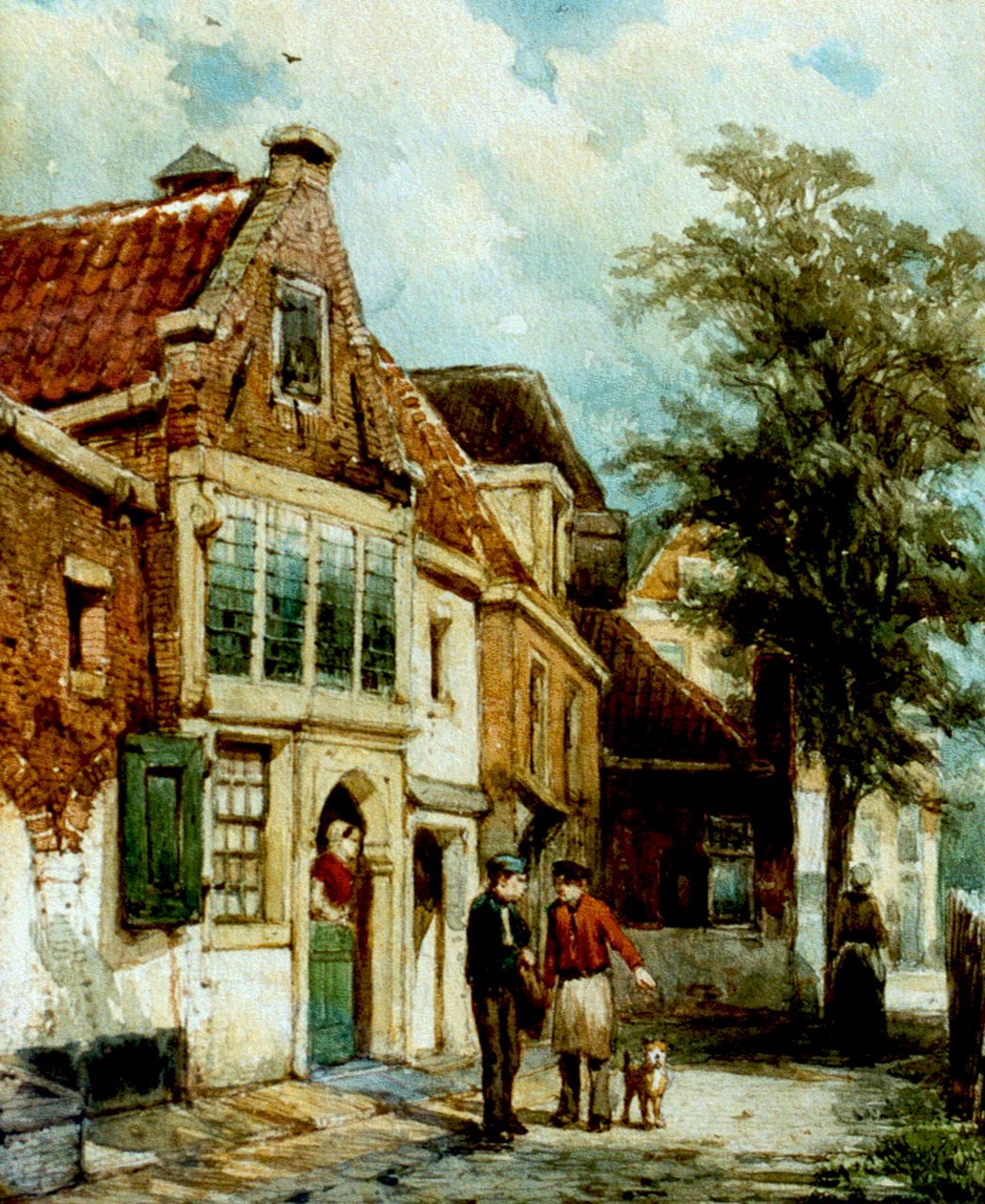 Springer C. | Cornelis Springer, Gezicht te Hoorn, aquarel op papier 25,1 x 20,6 cm, gesigneerd linksonder en gedateerd dec. '77 Springer C. | Cornelis Springer, Gezicht te Hoorn, aquarel op papier 25,1 x 20,6 cm, gesigneerd linksonder en gedateerd dec. '77