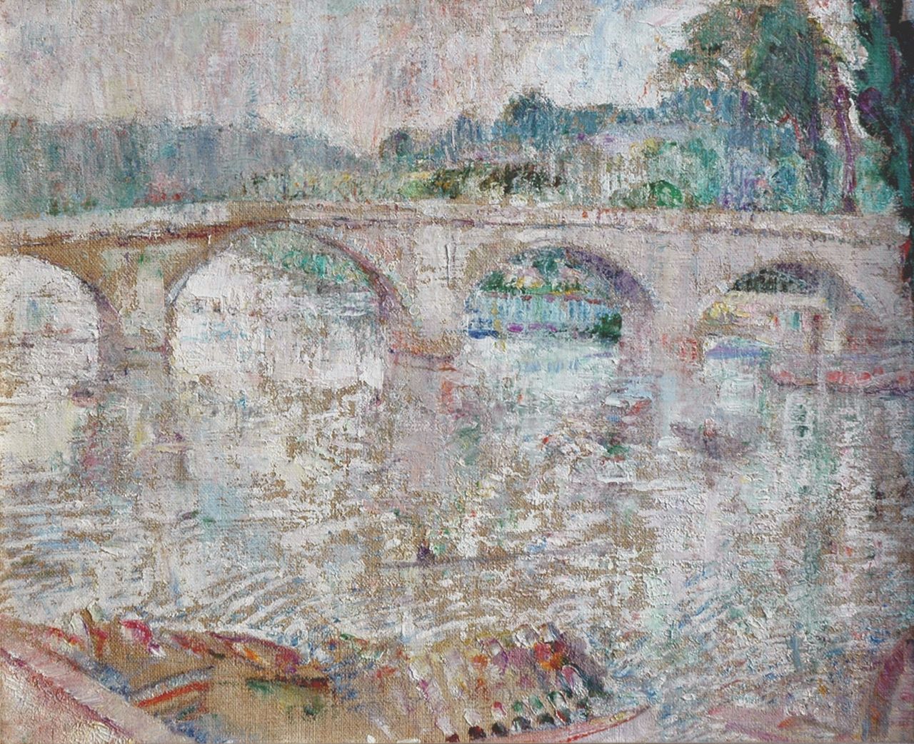 Wagemans M.  | Maurice Wagemans, Riviergezicht, olieverf op doek 50,7 x 61,0 cm