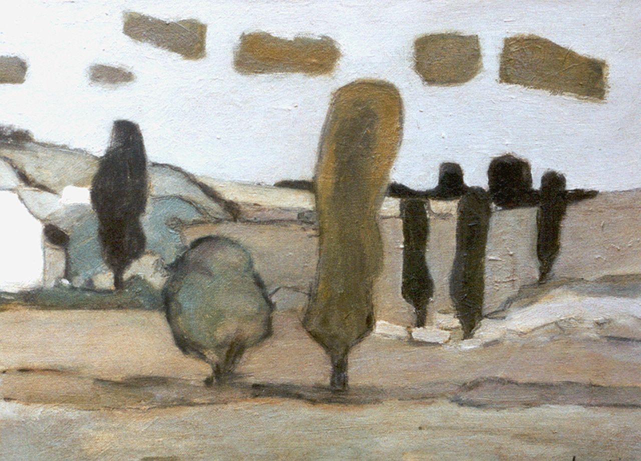 Kat O.B. de | 'Otto' Boudewijn de Kat, Auvergne 1975, olieverf op doek 30,0 x 40,0 cm, gesigneerd rechtsonder en gedateerd '75 Kat O.B. de | 'Otto' Boudewijn de Kat, Auvergne 1975, olieverf op doek 30,0 x 40,0 cm, gesigneerd rechtsonder en gedateerd '75