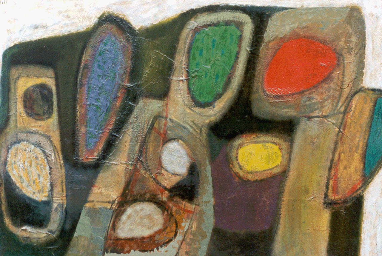 Leewens W.J. | Willibrordus Joseph 'Will' Leewens, Compositie, 46,7 x 67,4 cm, gesigneerd linksboven Leewens W.J. | Willibrordus Joseph 'Will' Leewens, Compositie, 46,7 x 67,4 cm, gesigneerd linksboven