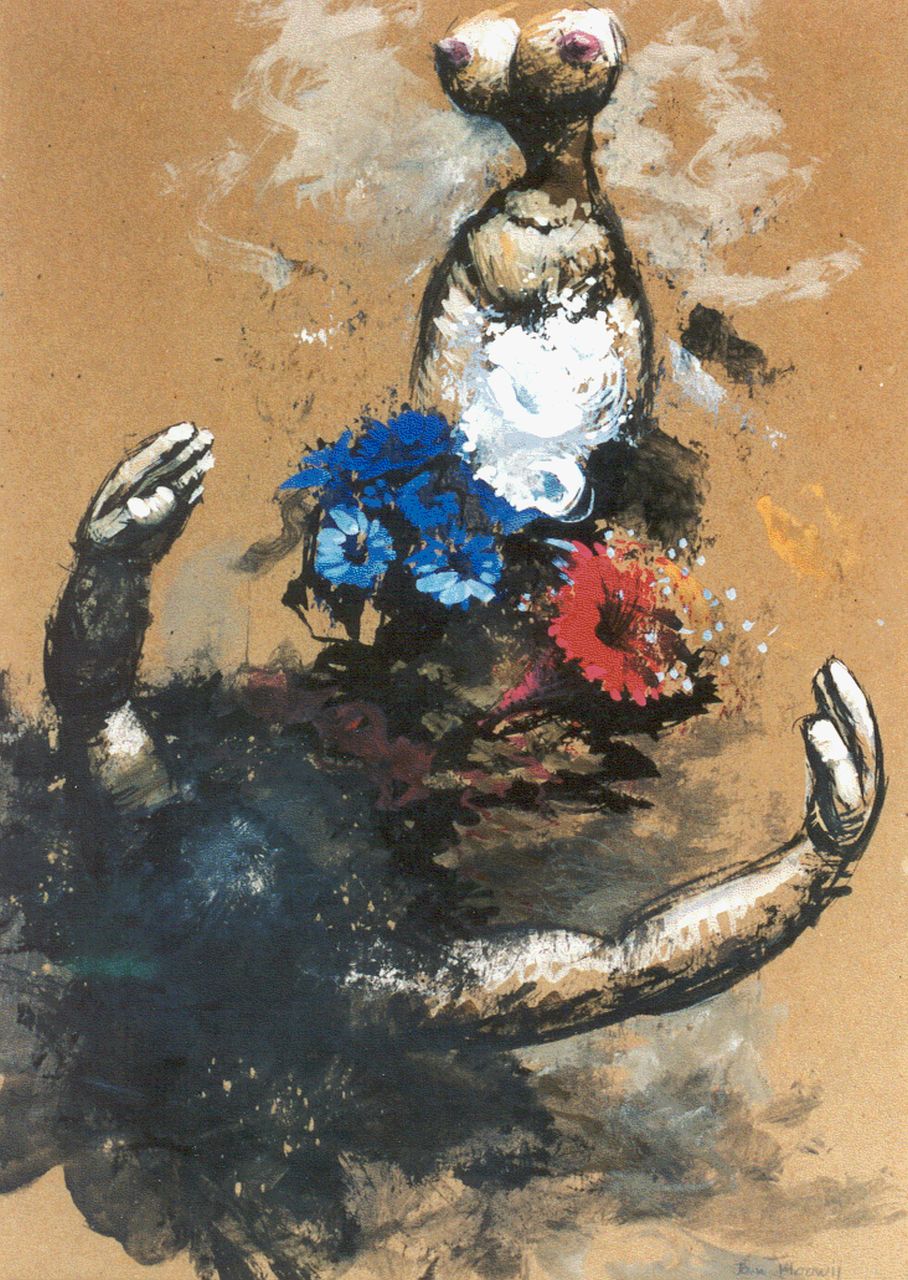 Hoowij J.H. | 'Jan' Hendrik Hoowij, Desire, gouache op karton 49,8 x 34,1 cm, gesigneerd rechtsonder en gedateerd 1941 Hoowij J.H. | 'Jan' Hendrik Hoowij, Desire, gouache op karton 49,8 x 34,1 cm, gesigneerd rechtsonder en gedateerd 1941
