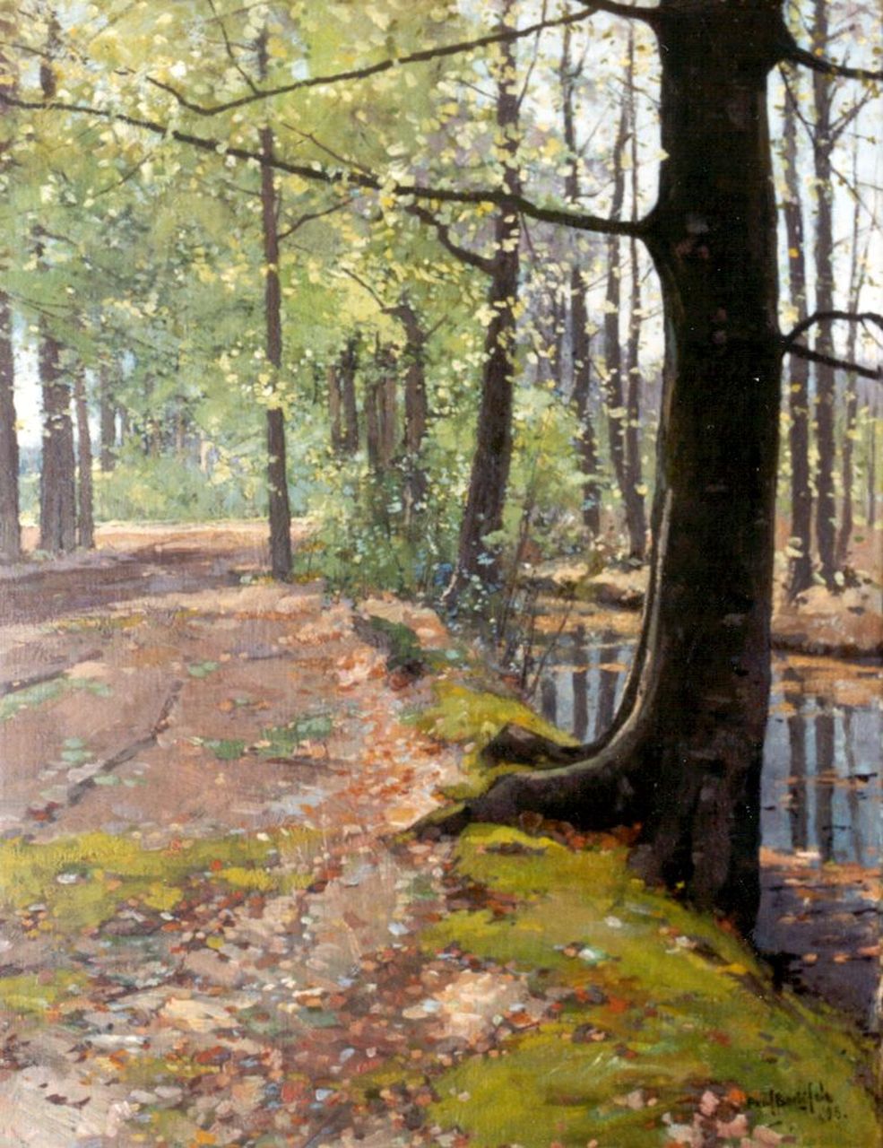 Bodifée J.P.P. | Johannes Petrus Paulus 'Paul' Bodifée, Voorjaar in 't Bosch bij 't Joppe (Gorssel), olieverf op doek 65,3 x 50,3 cm, gesigneerd rechtsonder en gedateerd '98 Bodifée J.P.P. | Johannes Petrus Paulus 'Paul' Bodifée, Voorjaar in 't Bosch bij 't Joppe (Gorssel), olieverf op doek 65,3 x 50,3 cm, gesigneerd rechtsonder en gedateerd '98