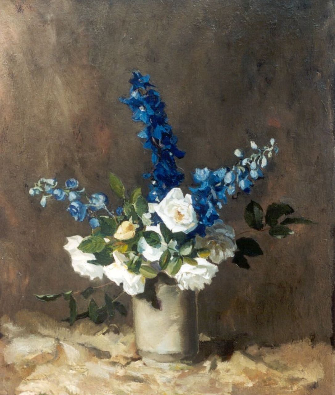Mees H.E. | Hermanus Ellen 'Herman' Mees, Bloemstilleven, olieverf op doek 65,7 x 56,1 cm, gesigneerd linksonder Mees H.E. | Hermanus Ellen 'Herman' Mees, Bloemstilleven, olieverf op doek 65,7 x 56,1 cm, gesigneerd linksonder