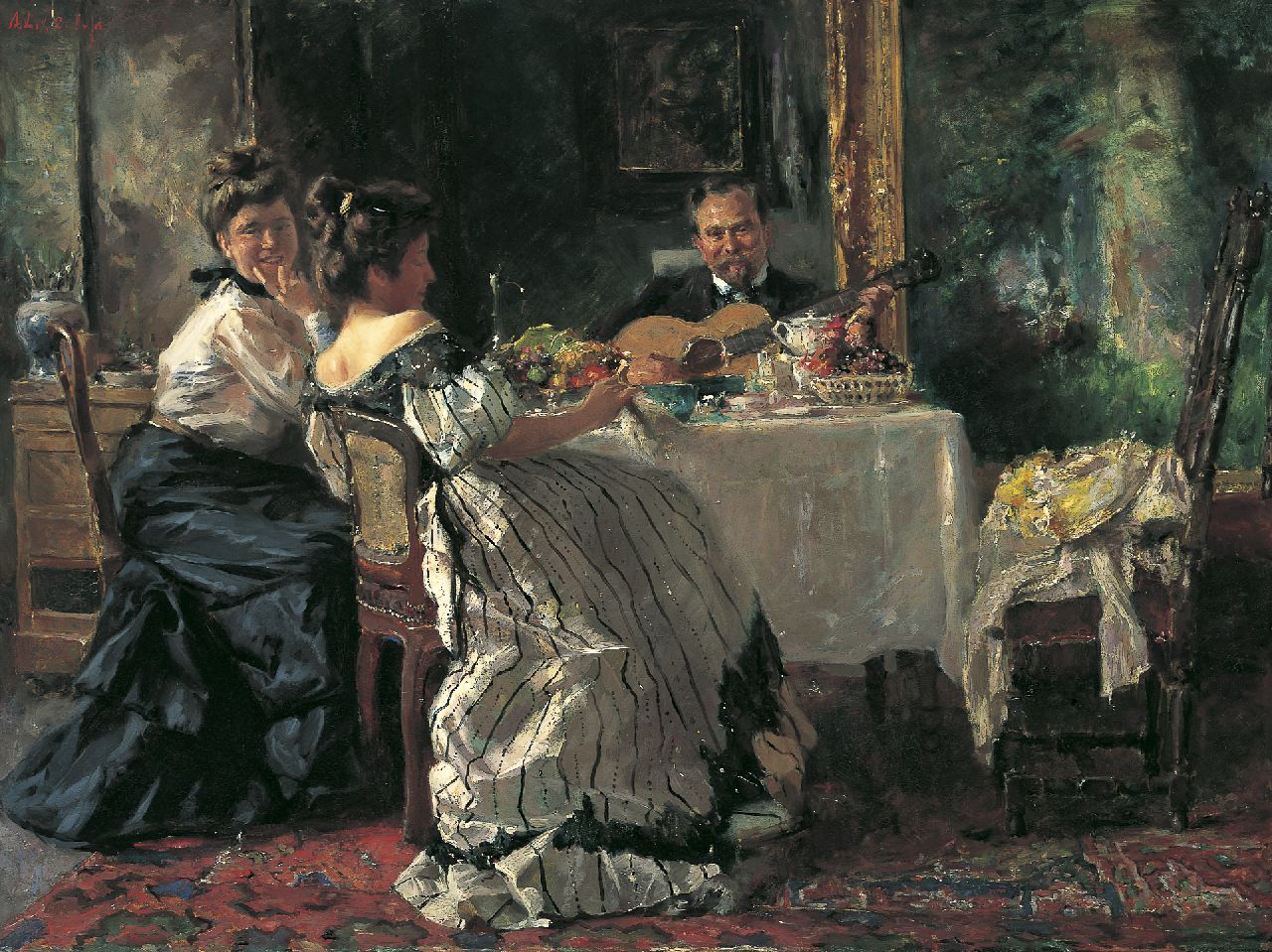 Roelofs O.W.A. | Otto Willem Albertus 'Albert' Roelofs, Atelierjool, olieverf op doek 62,7 x 83,5 cm, gesigneerd linksboven en te dateren ca. 1906 Roelofs O.W.A. | Otto Willem Albertus 'Albert' Roelofs, Atelierjool, olieverf op doek 62,7 x 83,5 cm, gesigneerd linksboven en te dateren ca. 1906