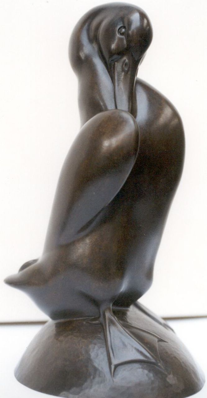 Rochard I.F.R. | Irénée Félix René Rochard, Eend, brons 27,5 x 15,0 cm, gesigneerd op de basis en te dateren 1935-1950 Rochard I.F.R. | Irénée Félix René Rochard, Eend, brons 27,5 x 15,0 cm, gesigneerd op de basis en te dateren 1935-1950