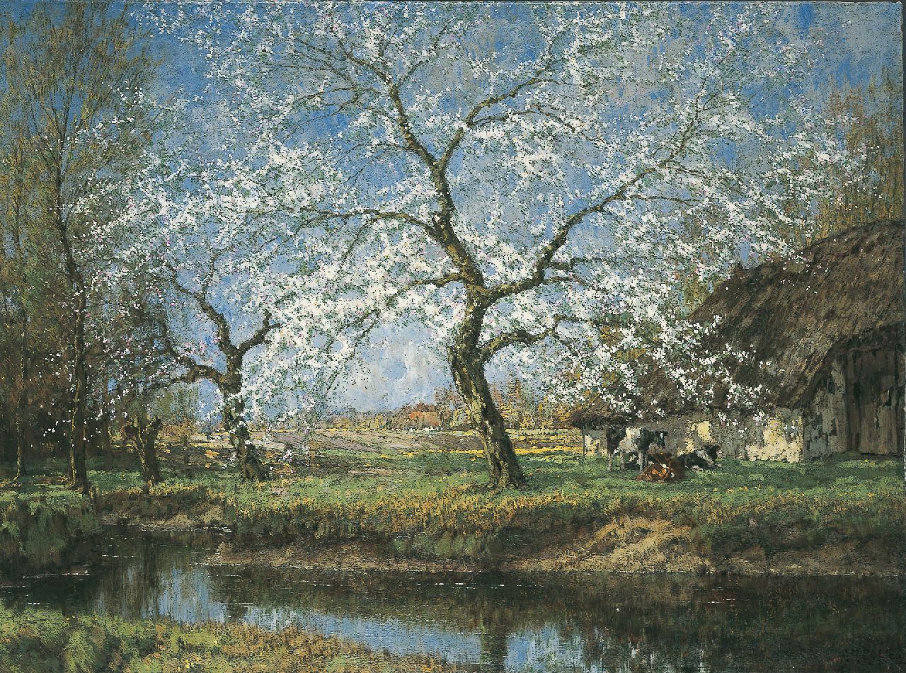 Gorter A.M. | 'Arnold' Marc Gorter, Voorjaar, olieverf op doek 115,0 x 154,7 cm, gesigneerd rechtsonder Gorter A.M. | 'Arnold' Marc Gorter, Voorjaar, olieverf op doek 115,0 x 154,7 cm, gesigneerd rechtsonder