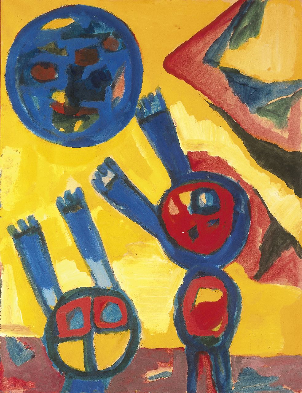 Benner G. | Gerrit Benner, Spelende kinderen, gouache op papier 65,3 x 50,0 cm, gesigneerd rechtsonder Benner G. | Gerrit Benner, Spelende kinderen, gouache op papier 65,3 x 50,0 cm, gesigneerd rechtsonder