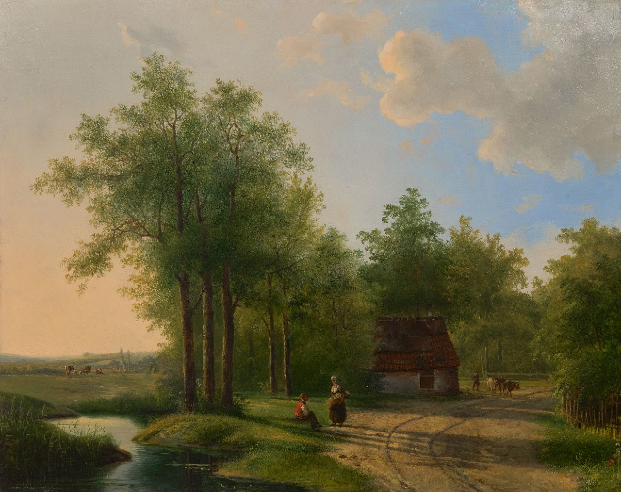 Mattias Parré | Langs de bosrand, olieverf op paneel, 46,0 x 57,6 cm, zonder lijst Mattias Parré | Langs de bosrand, olieverf op paneel, 46,0 x 57,6 cm, zonder lijst