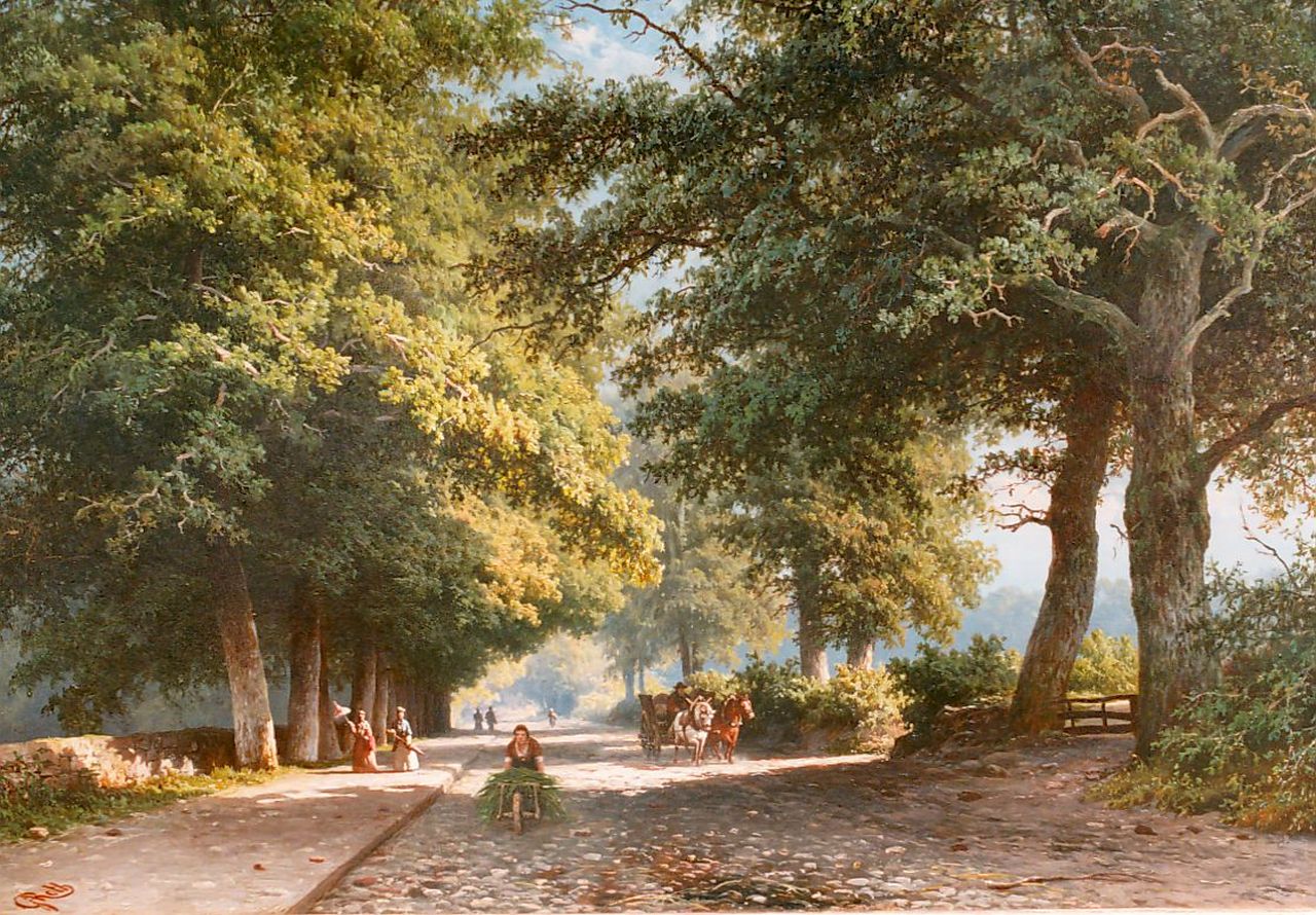Roth G.A.  | George Andries Roth, Bosgezicht, olieverf op paneel 40,6 x 57,0 cm, gesigneerd linksonder