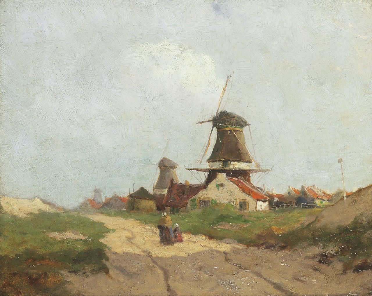 Castle Keith W. | Walter Castle Keith, De molens van Leidschendam, olieverf op doek 40,6 x 50,8 cm, gesigneerd rechtsonder Castle Keith W. | Walter Castle Keith, De molens van Leidschendam, olieverf op doek 40,6 x 50,8 cm, gesigneerd rechtsonder