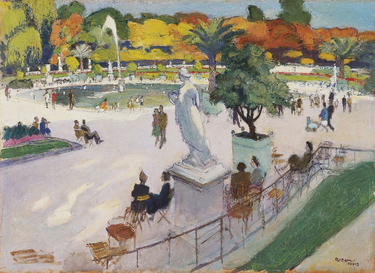 Dom P.L.C. | Paulus Ludovicus Carolus 'Pol' Dom, Jardin du Luxembourg, Parijs, olieverf op board 40,6 x 55,8 cm, gesigneerd rechtsonder Dom P.L.C. | Paulus Ludovicus Carolus 'Pol' Dom, Jardin du Luxembourg, Parijs, olieverf op board 40,6 x 55,8 cm, gesigneerd rechtsonder